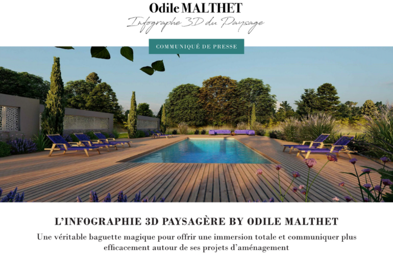 L’infographie 3D paysagère by Odile MALTHET